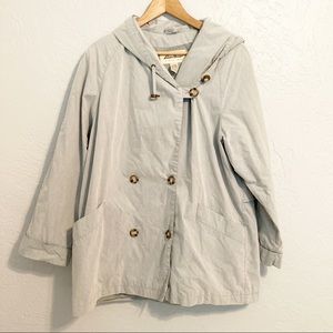 Eddie Bauer double breasted jacket windbreaker